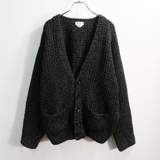 Y's for men 90s Acrylic Hand-Knit Cardigan
