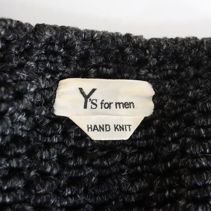 Y's for men 90s Acrylic Hand-Knit Cardigan