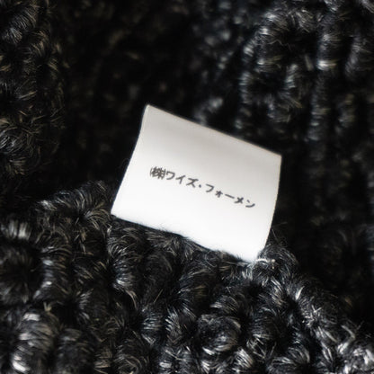 Y's for men 90s Acrylic Hand-Knit Cardigan