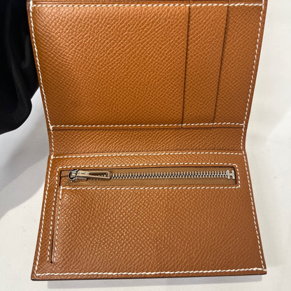 HERMES Bearn Combine Veau Wallet Gold