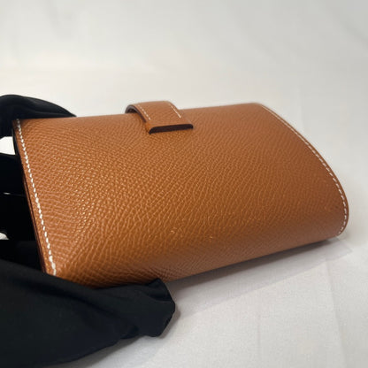 HERMES Bearn Combine Veau Wallet Gold