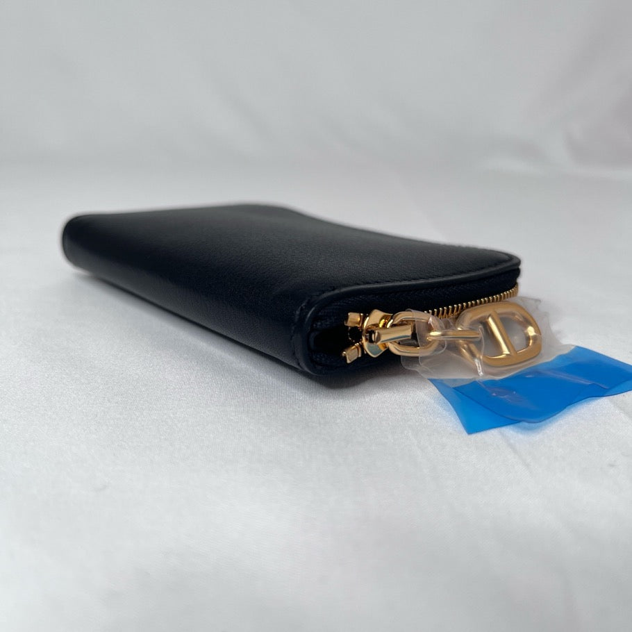 HERMES Chaine d'Ancre Zipango Wallet Black