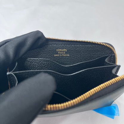 HERMES Chaine d'Ancre Zipango Wallet Black