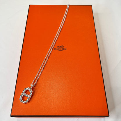 HERMES Chaine d'Ancre Amulette Silver Necklace Size ONE SIZE