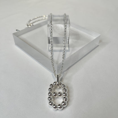 HERMES Chaine d'Ancre Amulette Silver Necklace Size ONE SIZE