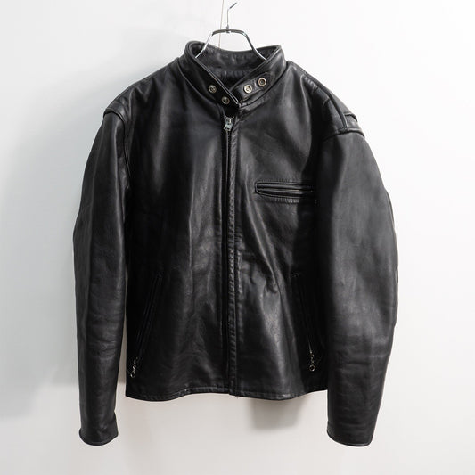 SCHOTT 641 Single Rider Leather Jacket Boa Liner Size 40
