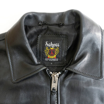 SCHOTT 3101054 Single Breasted Leather Jacket Size L