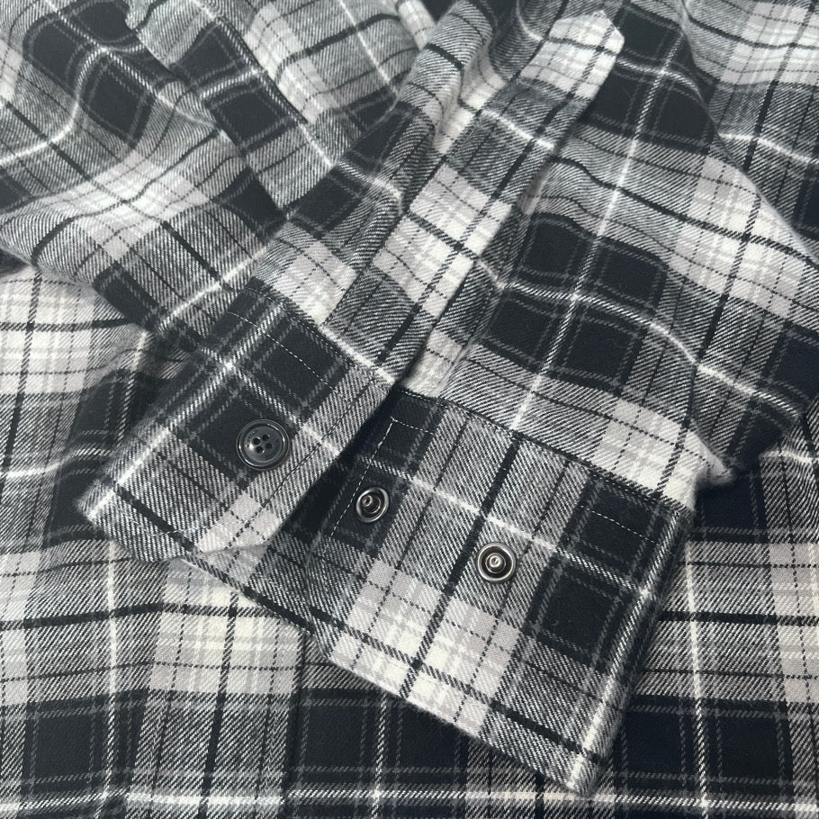 VETEMENTS My Name Is Flannel Check Shirt Black Size M