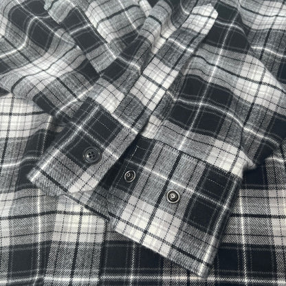 VETEMENTS My Name Is Flannel Check Shirt Black Size M