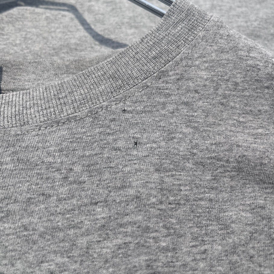VETEMENTS 21SS Friendly Logo Cotton T-Shirt Gray Size XS