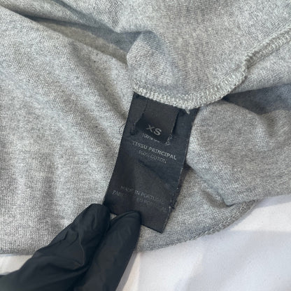 VETEMENTS 21SS Friendly Logo Cotton T-Shirt Gray Size XS