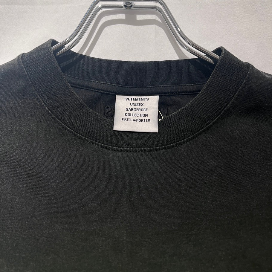 VETEMENTS Dominatrix Hotline Oversized T-Shirt Black Size M