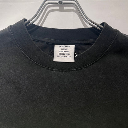 VETEMENTS Dominatrix Hotline Oversized T-Shirt Black Size M