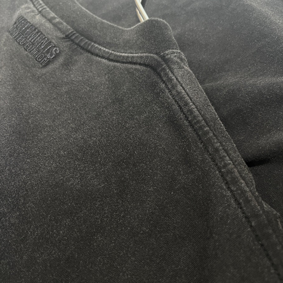 VETEMENTS Dominatrix Hotline Oversized T-Shirt Black Size M