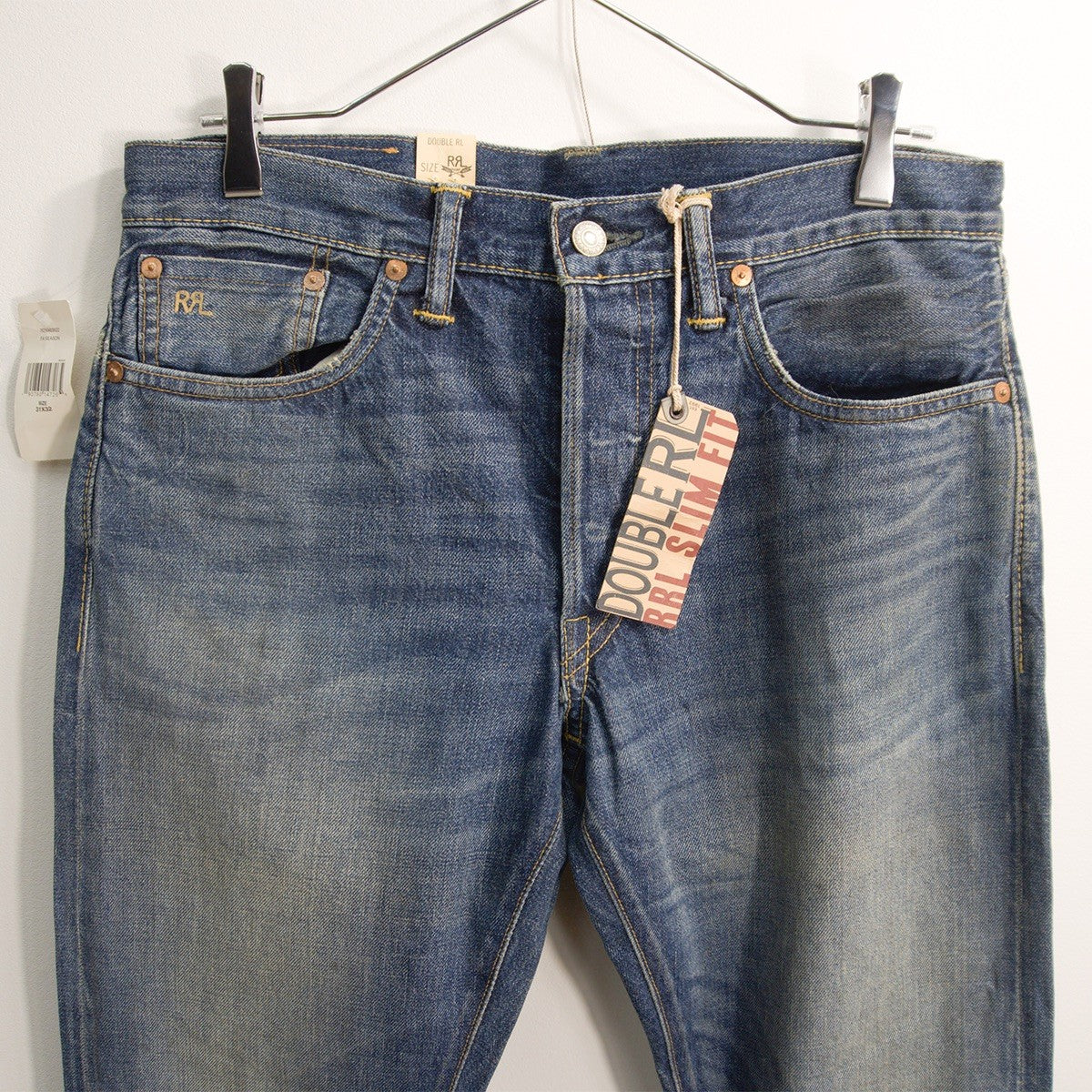 RRL x MEMPHIS SLIM FIT JEANS Vintage Wash Denim Jeans Size 31×32