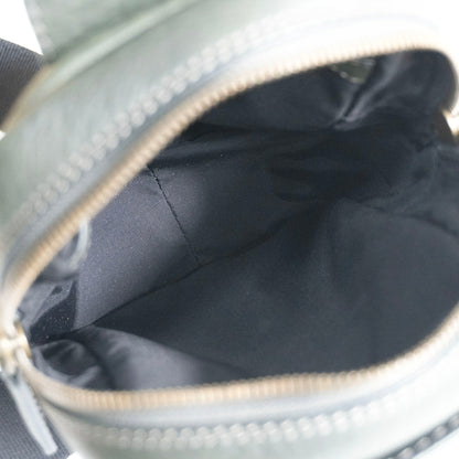 Tsuchiya Kaban Tone Oil Nume Leather Crossbody Bag Green