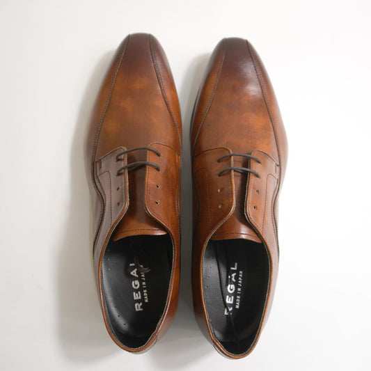 REGAL Brown Straight Tip Leather Shoes Size 27
