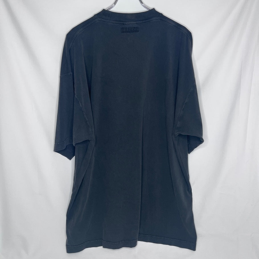 VETEMENTS 24SS 1000 Percent T-Shirt Black Size XS