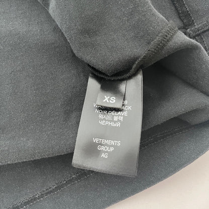 VETEMENTS 24SS 1000 Percent T-Shirt Black Size XS