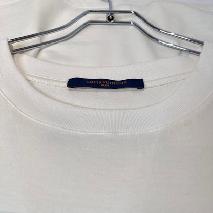 LOUIS VUITTON Photo Print Crewneck T-Shirt White Size XL