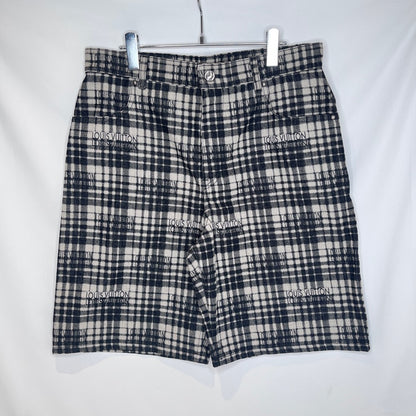 LOUIS VUITTON Check Signature Logo Shorts Black Size 32