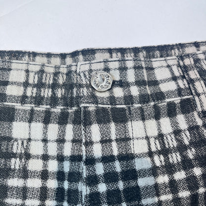 LOUIS VUITTON Check Signature Logo Shorts Black Size 32