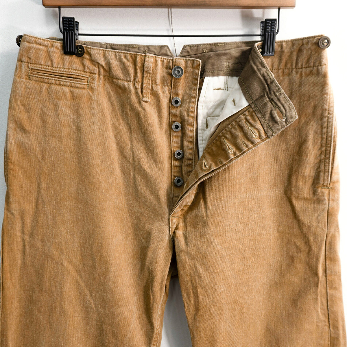 RRL x BUCKLEBACK TROUSER Suspender Button Pants Size 32×32