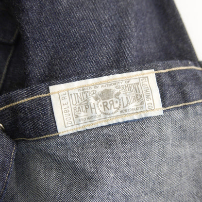 RRL Indigo Buffalo Denim Western Shirt Concho Size S