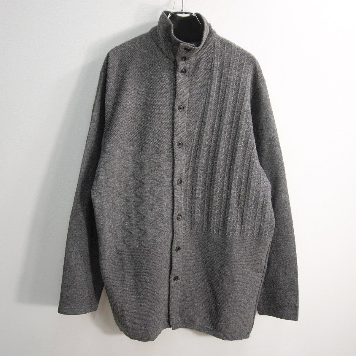 Y's for men Stand Collar Knit Jacket Size 3