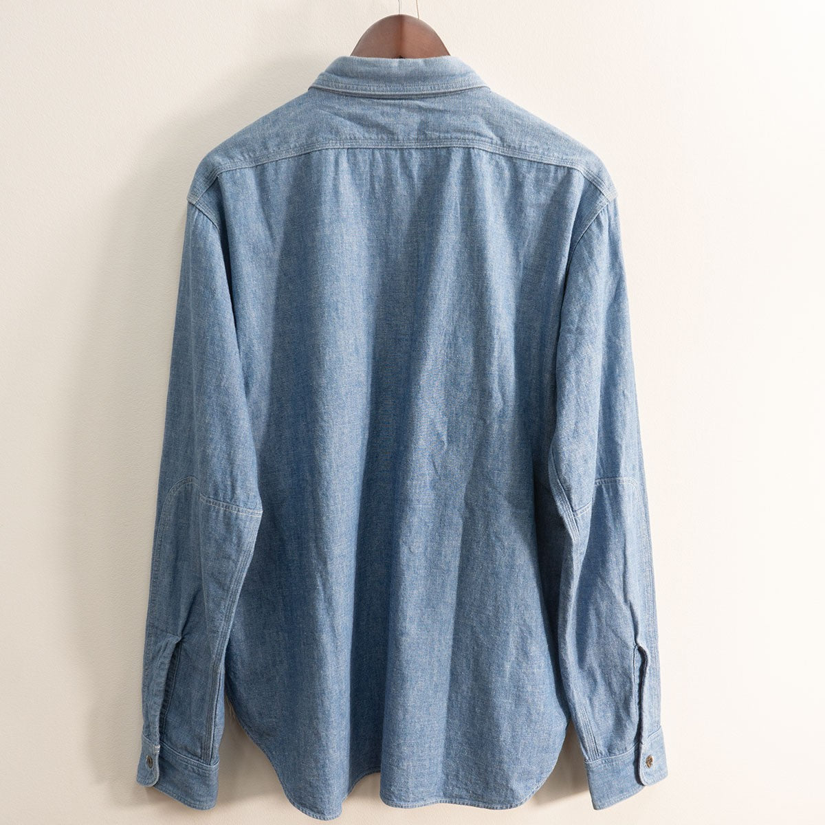 WAREHOUSE Duck Digger Gusseted Chambray Shirt Size 42