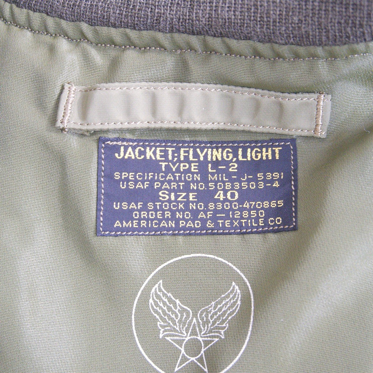 BUZZ RICKSON'S L-2 Flight Jacket Size 40