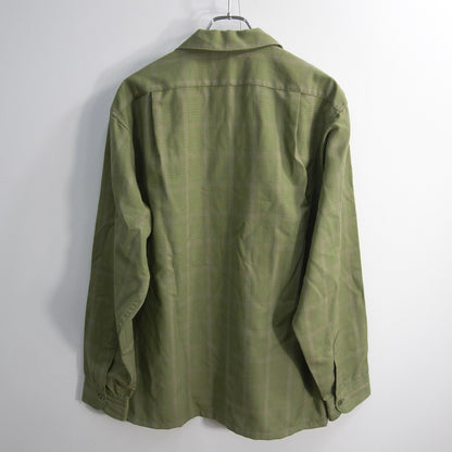 SIR PENDLETON 50s Open Collar Wool Boxy Shirt Size L