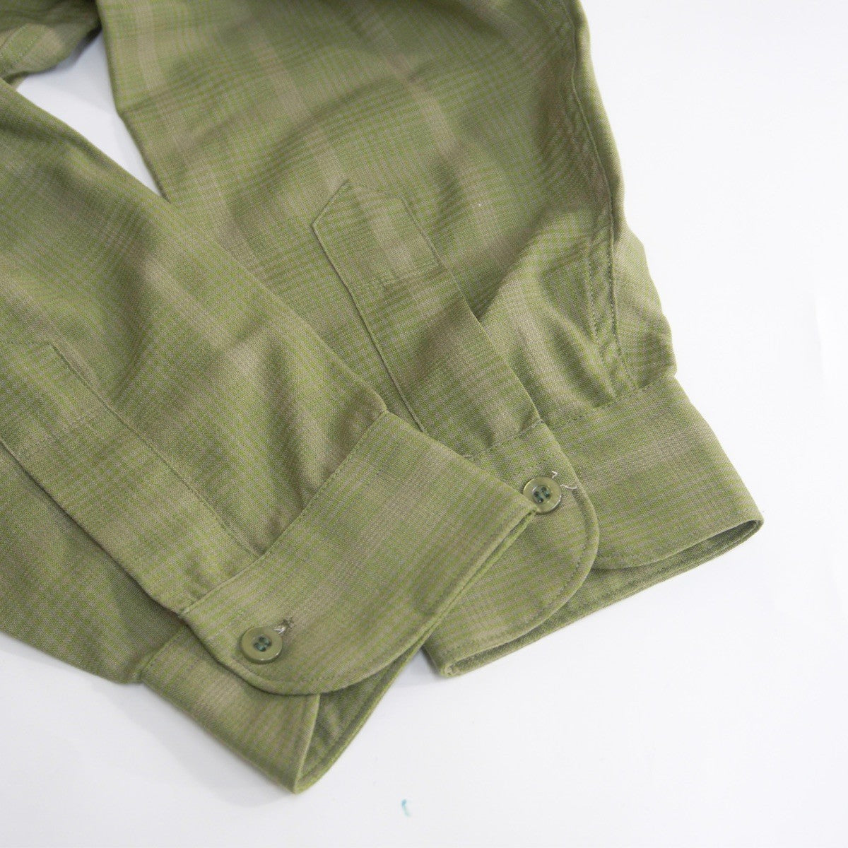 SIR PENDLETON 50s Open Collar Wool Boxy Shirt Size L