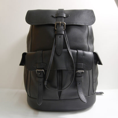 COACH Hudson Leather Backpack Black