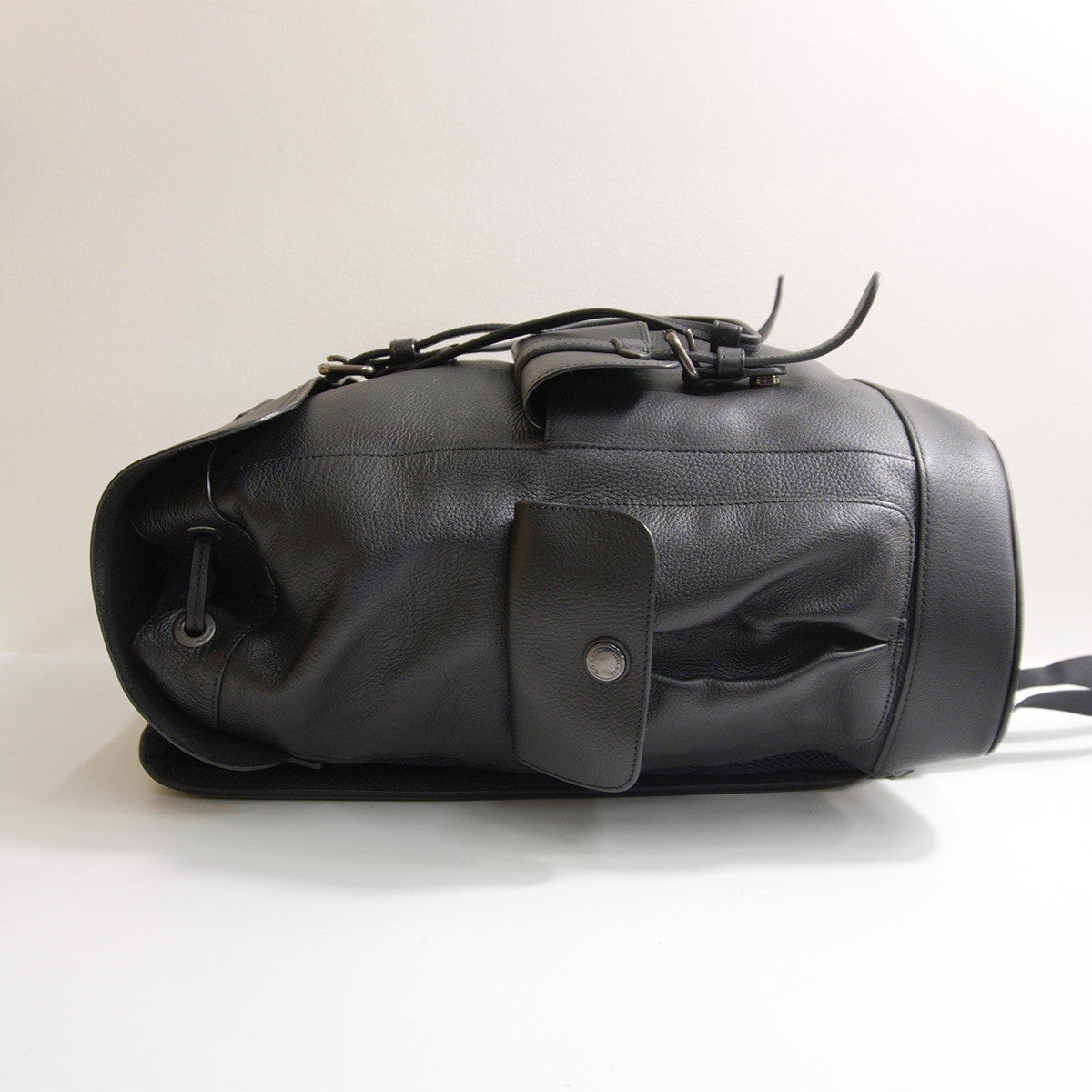 COACH Hudson Leather Backpack Black