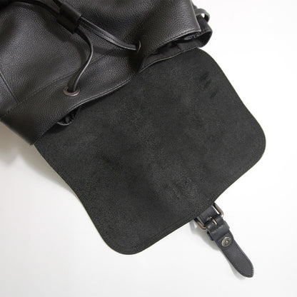 COACH Hudson Leather Backpack Black