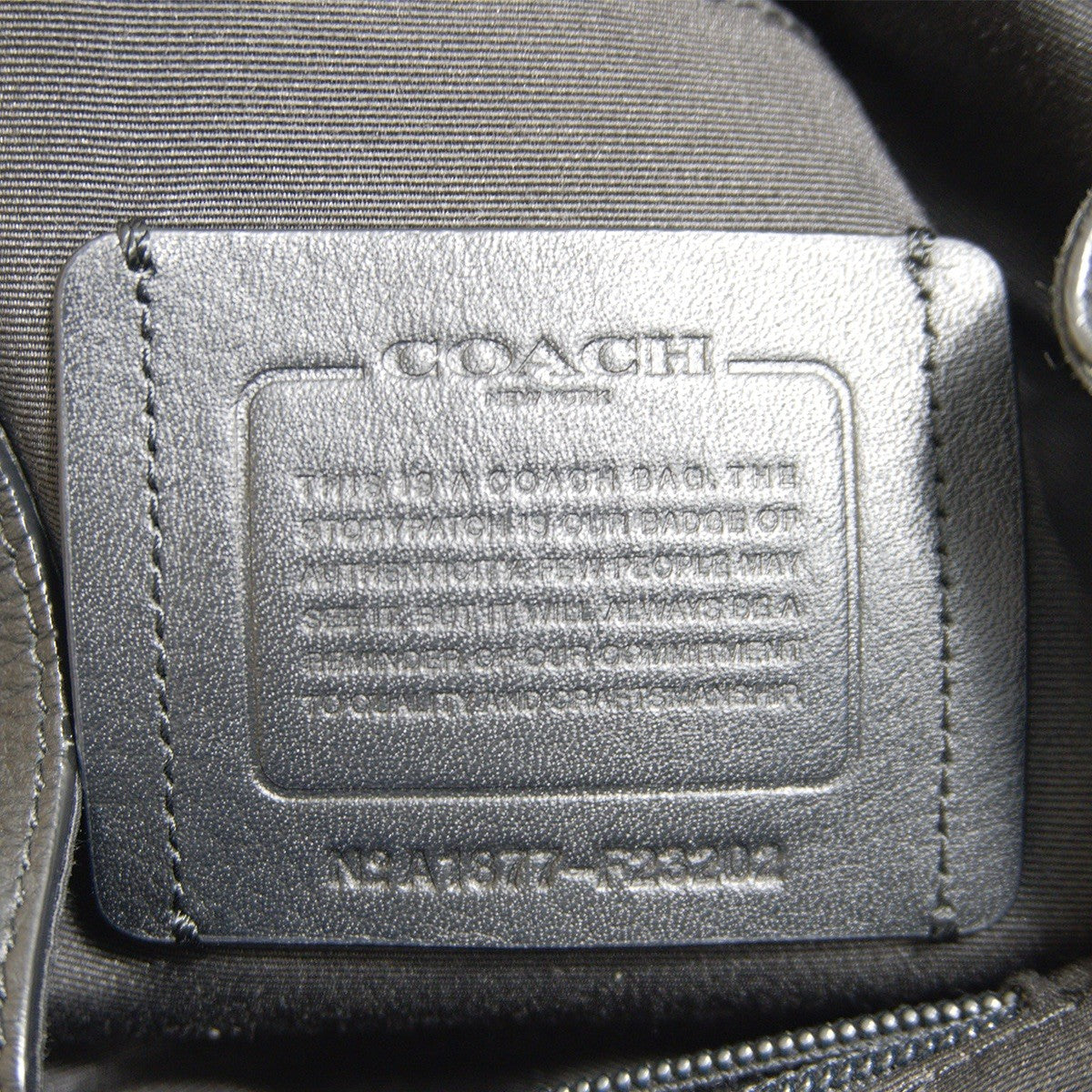 COACH Hudson Leather Backpack Black