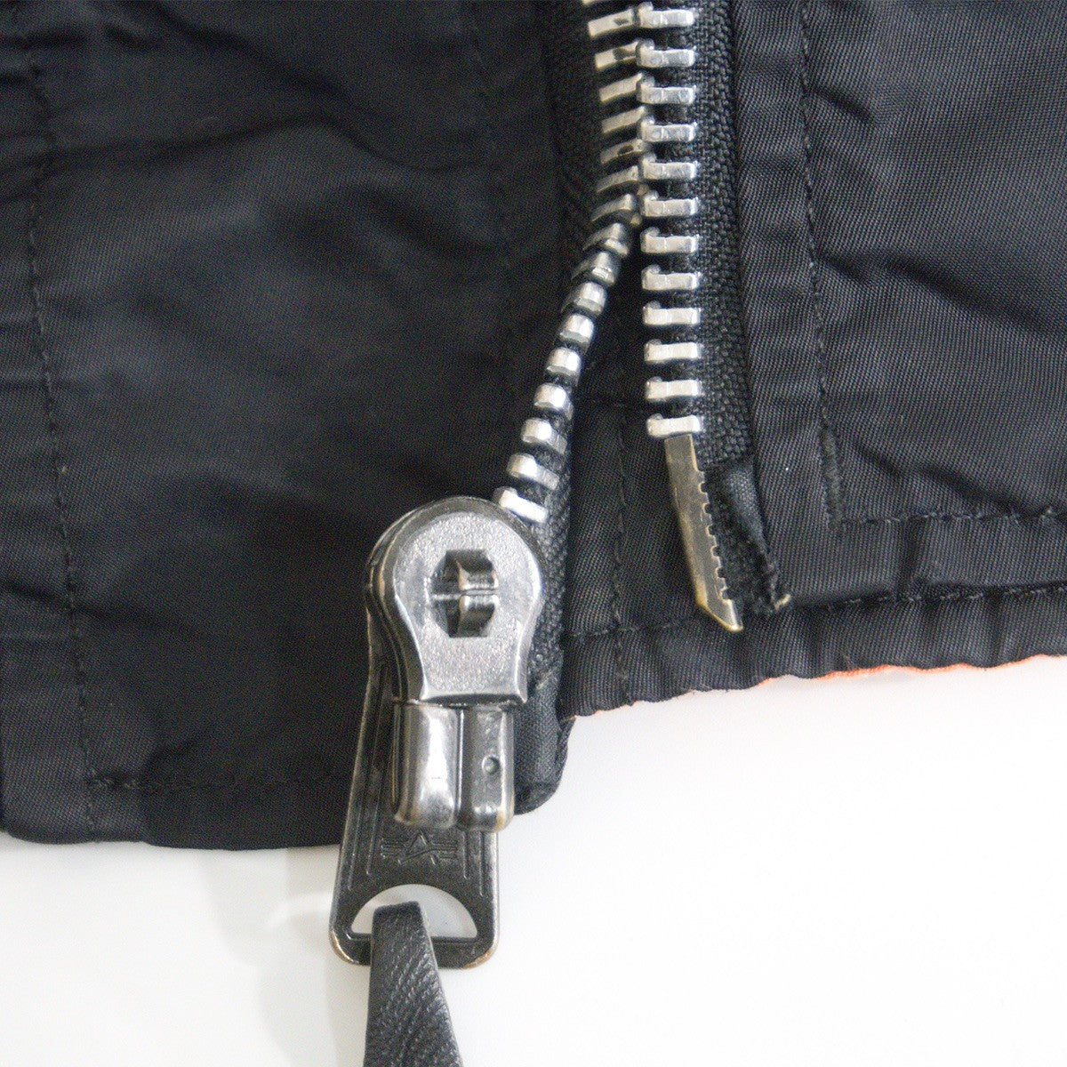 ALPHA INDUSTRIES MA-1 Nylon Bomber Jacket Black USA Size XL