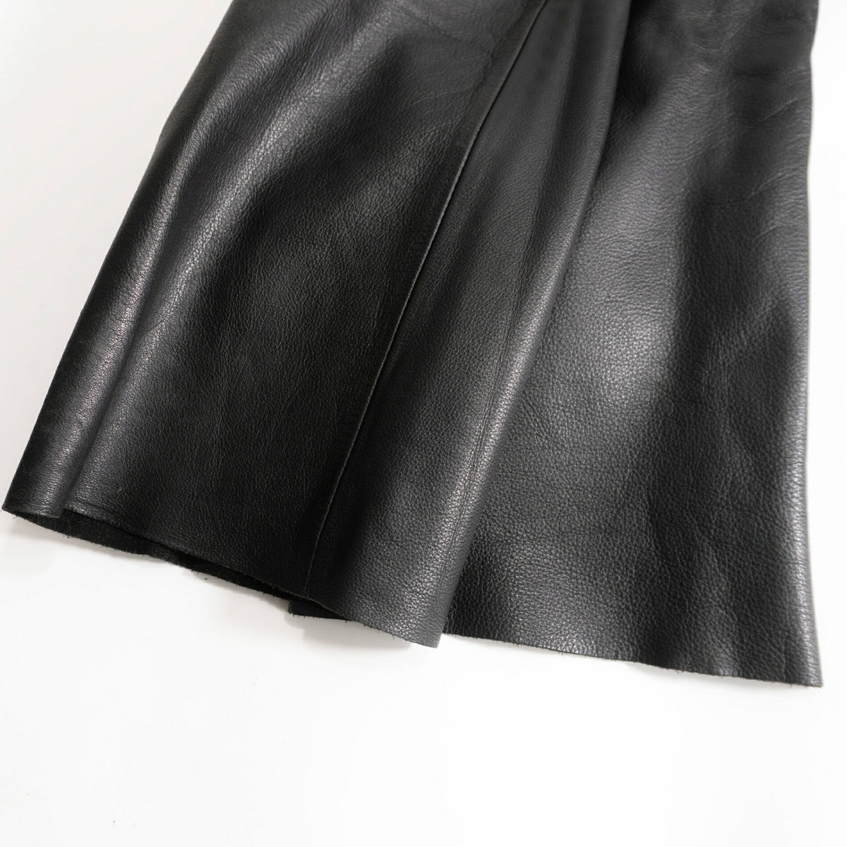 KADOYA Black Thick Cowhide Leather Pants Size 33