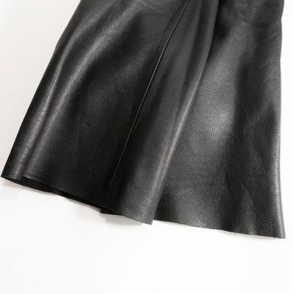 KADOYA Black Thick Cowhide Leather Pants Size 33