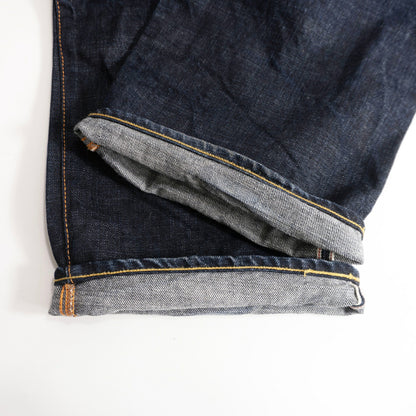 EVISU LOT.2001 Dark Wash Multi Pocket Jeans Size 32×35
