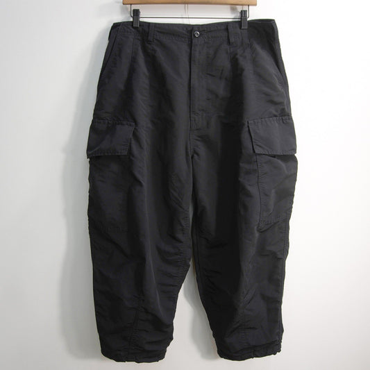 COMME des GARCONS HOMME 24SS Cotton Nylon Pants Black Size M