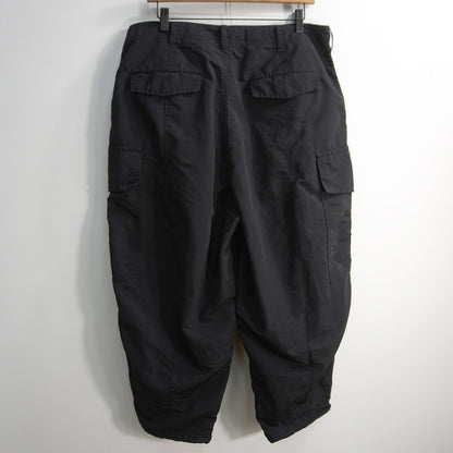 COMME des GARCONS HOMME 24SS Cotton Nylon Pants Black Size M