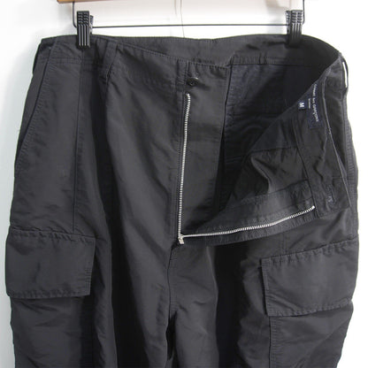 COMME des GARCONS HOMME 24SS Cotton Nylon Pants Black Size M