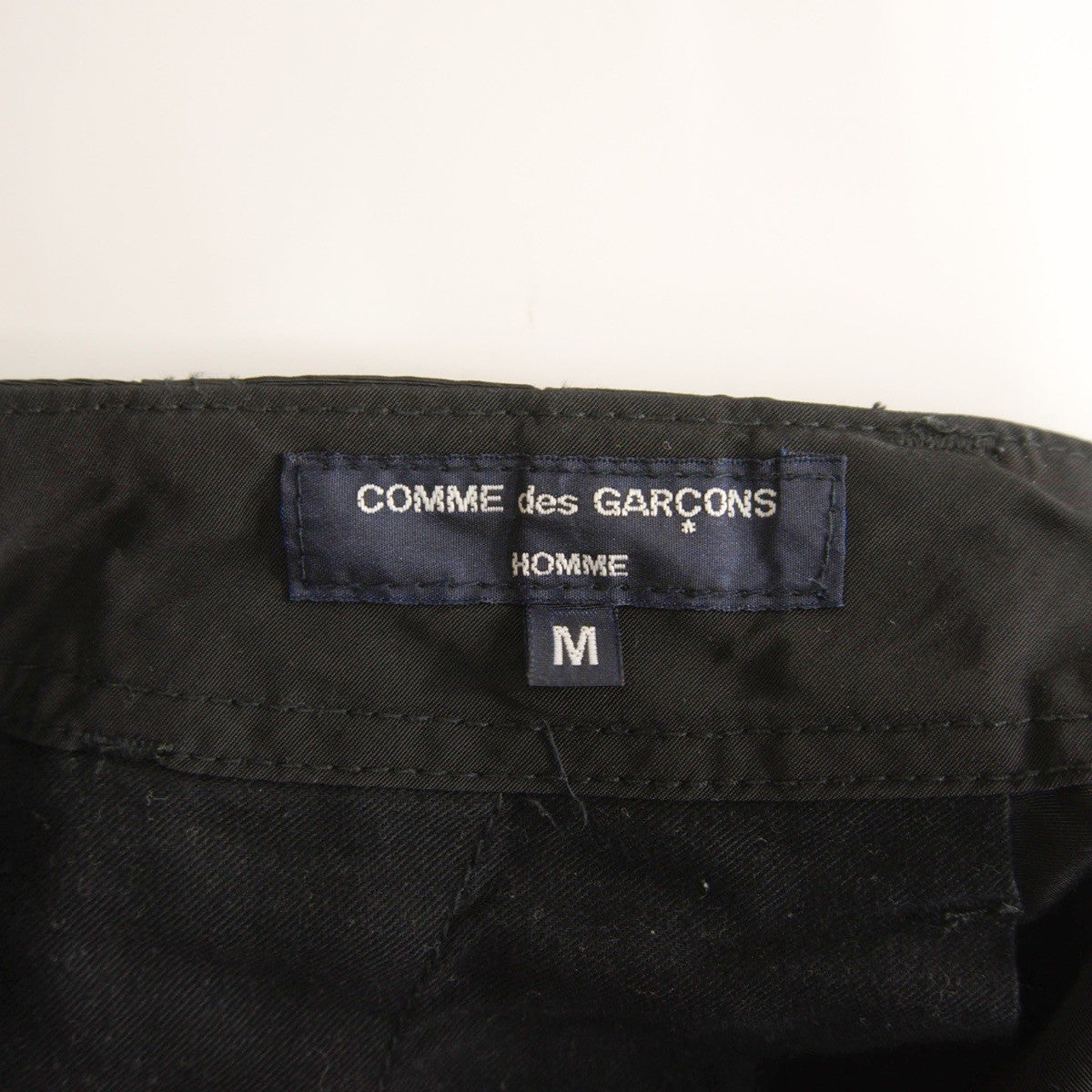 COMME des GARCONS HOMME 24SS Cotton Nylon Pants Black Size M