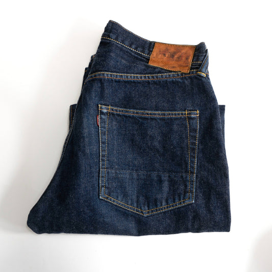 EVISU LOT.2001 Denim Jeans Dark Indigo Size 36×35
