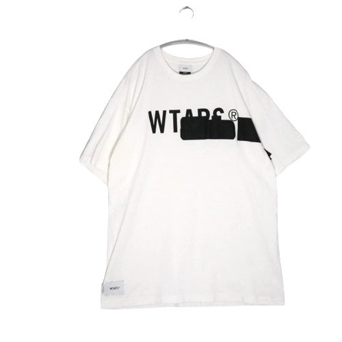VNS Censored Logo Graphic Cotton T-Shirt White Size 03