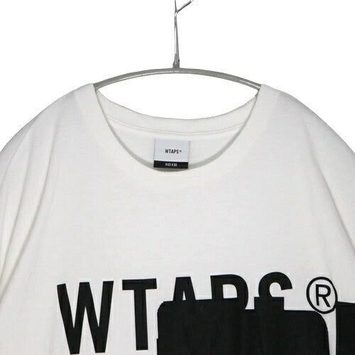 VNS Censored Logo Graphic Cotton T-Shirt White Size 03