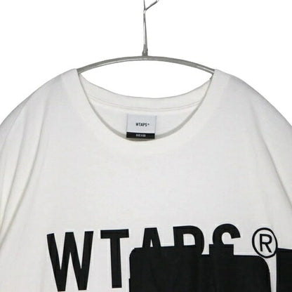 VNS Censored Logo Graphic Cotton T-Shirt White Size 03