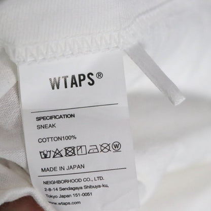 VNS Censored Logo Graphic Cotton T-Shirt White Size 03